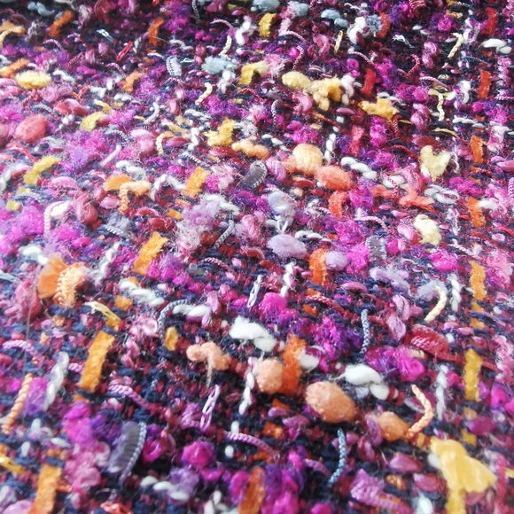 Zara Tweed Skirt With Fringes Size XS - Picture 3 of 3